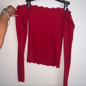 Hollister Long-sleeved off the shoulder top